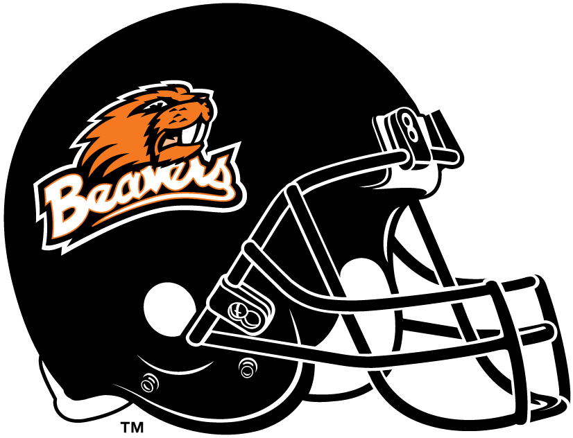 Oregon State Beavers 1997-2012 Helmet Logo diy DTF decal sticker